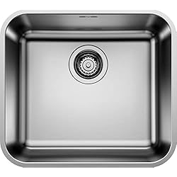 Fregadero Blanco Supra Blanco 518204 | Fregadero de cocina de acero inoxidable SUPRA 450-U | Color : acero inoxidable