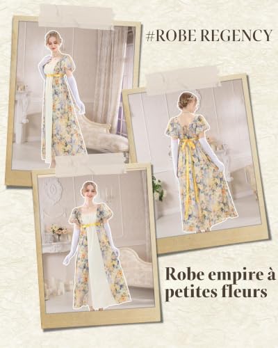 Robe de bal Jane Austen victorienne empire pour reconstitutions et soirées