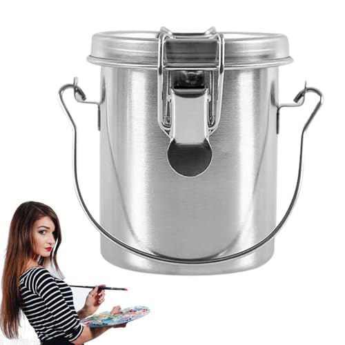 Brush Washer, Brush Holder and Organiser, Robust and Portable Brush Cleaning Tool, Porous Cleaning Filter, Removable, Easy Maintenance for Water, Spirit, Inks, Turpentine