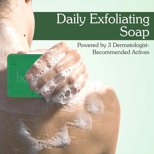 Image of BAKE 10% AHA + 1% BHA Scrub Treatment Soap with Lactic Acid, Glycolic Acid, 1% Salicylic Acid | For Clogged Pores, Exfoliation, Strawberry Skin & Bright Underarms | Soap for Women & Men | 100g x 4 (Pack of 4)
