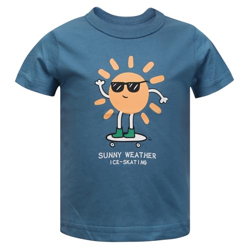 Image of DEEKEY Toddler Boys Shirts Short-Sleeve Little Kids t Shirts Boys' Tops, Tees & Shirts Graphic TEE Age for 2-7 Years 4-Pack