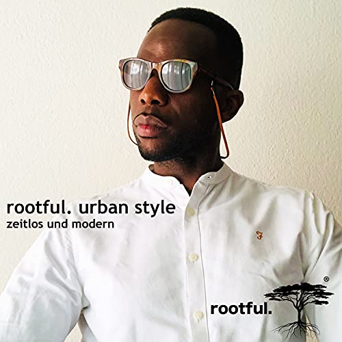 rootful.® URBAN - brillenband - brillenketting van leer 2-pack (bruin & zwart) voor zonnebrillen en leesbrillen… - Image 7