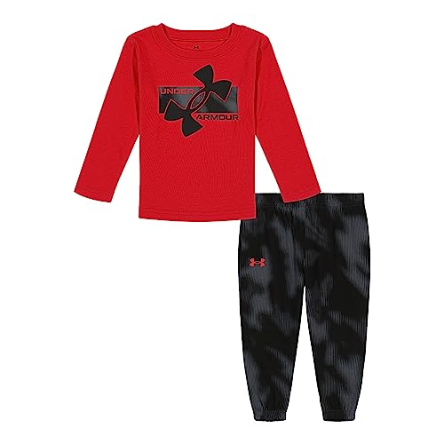 Image of Under Armour Boys' 2-piece Long Sleeve Graphic T-Shirt and Joggers Set