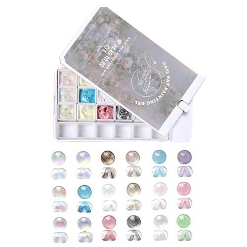 Vernis à ongles en gel Pat Nail palette dégradé 18 grilles manucure été