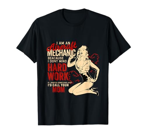 Aircraft Mechanic Funny Geschenk T-Shirt Luftfahrt Flugzeug Shirt T-Shirt