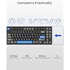 Kisnt KN85 Wireless Mechanical Keyboard, 75% Layout, Bluetooth/2.4GHz/USB-C, Custom RGB Backlit, Hot-Swappable Linear Switch, Creamy Sound for Gaming/Typing (Textured Black)