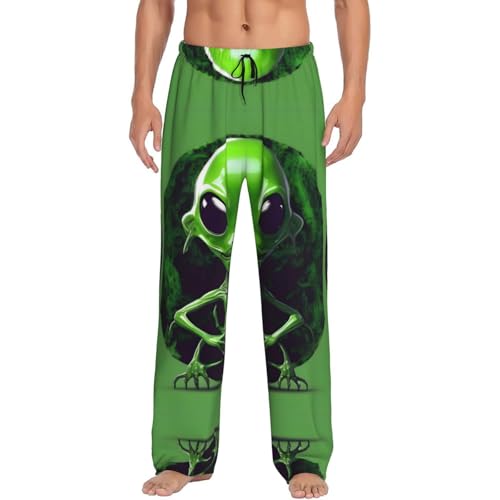Pantalon de pyjama homme extraterrestre vert noir XXXL