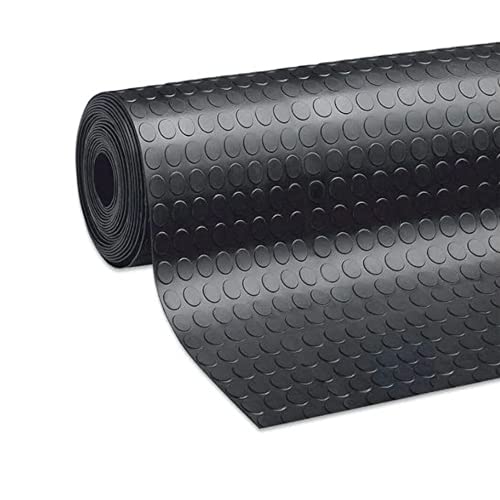 Pavimento in Pvc bullonato a bolle NERO copripavimento Larghezza mt 1 Spess. 1 mm antiscivolo Vendita a misura (Mt 1 x 14)