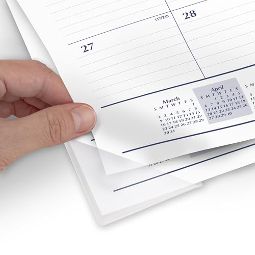 Image of Mead Desk Calendar 2026-2027 Planning Pad, Academic 15-Month April-June, Monthly, 21.75 inch x 17 inch Standard, Ruled Daily Block (CAM92020)