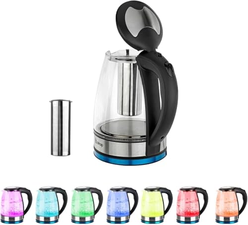 Tetera Eléctrica de Vidrio 1.8L con Infusor y Luz LED miniatura 3