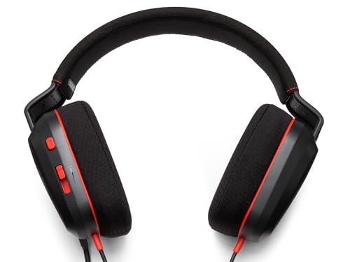 Image of PowerA Wired Stereo Headset for Nintendo Switch 2 - Black, Officially Licensed, 50 mm Crivers, Detachable Boom Mic, On-Ear Controls, 3.5mm Jack, Compatible with Switch OLED, Switch, Switch Lite