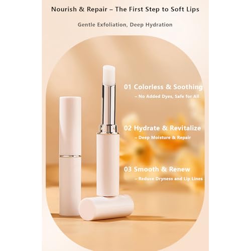 3 pcs lip primer colorless amp odorless non-sticky amp lightweight hydrating lip primer perfect for pre-makeup prep amp daily lip care travel-friendly