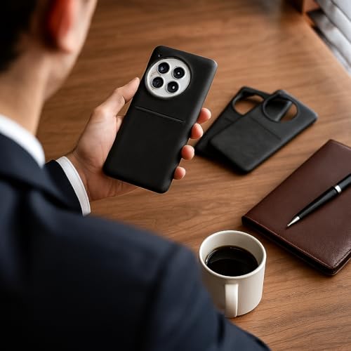 Image of MILLION CASES Back Cover Case for OnePlus 13R Shockproof Protective Luxury Matte Card Holder Case for Men & Boys(Black)