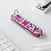 Victorinox Classic SD Swiss Army Knife, Compact, 7 Functions, Swiss Made Pocket Knife with Small Blade, Screwdriver and Key Ring - Pink Camouflage