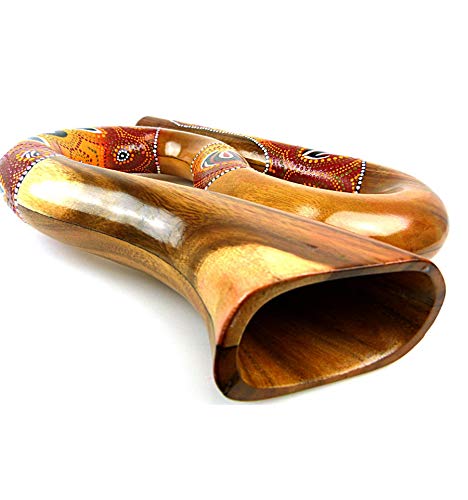 Didgeridoo spirale forme S. Fabrication artisanale en bois.