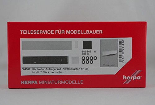 Kit semi remorque frigorifique Herpa 084512 pour décor de zone industrielle miniature