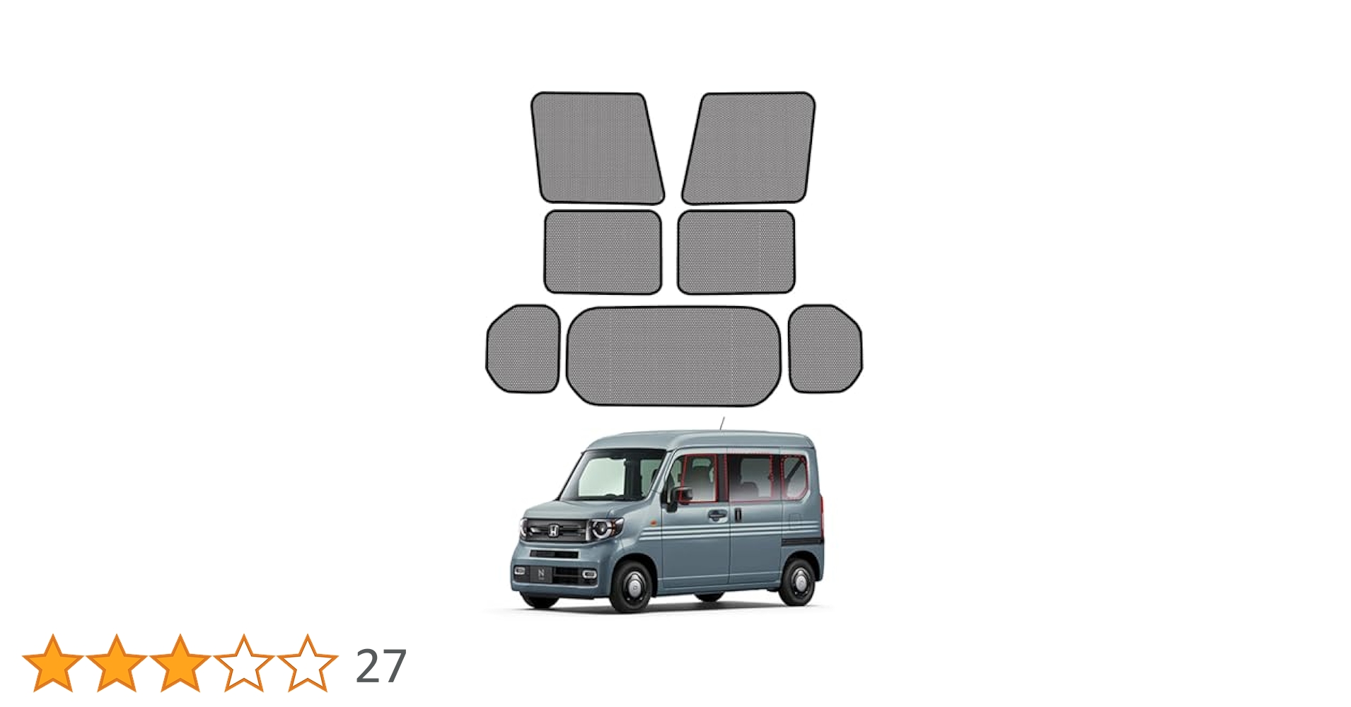 N-VAN インナーメッシュ  ver.2 Amazon | Loveyes ホンダ NVAN サンシェード JJ1 メッシュ JJ2 N
