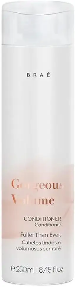 Condicionador de Volume Gorgeous Volume BRAÉ - Para Cabelos Finos, Leveza e Brilho Salon - 250ml