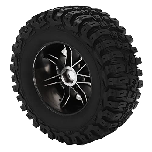 Roues 1/7 RC Pilipane avec pneu caoutchouc à texture irrégulière titane - 6