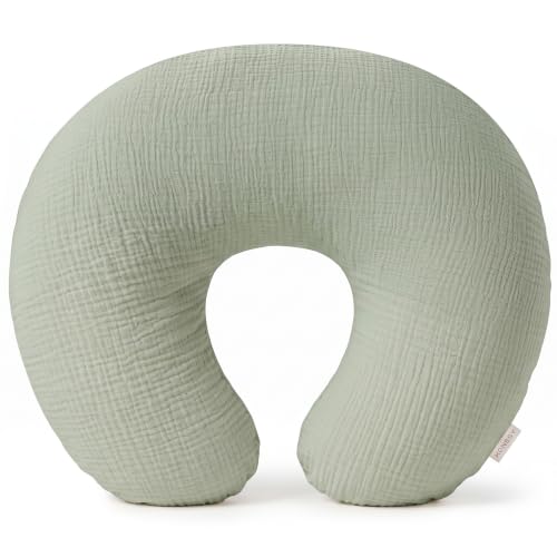 Konssy Muslin Nursing Pillow Covers, Soft Cover for Breastfeeding Pillows