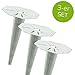 Produktbild 3er Set Universal Erdspieß CUBA Stahl verzinkt Bodenspieß Ø 185 mm 88744 Garten Außenbereich