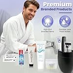Trektote Travel Toiletry Kit For Men And Women – 10 Piece Set of Travel Size Toiletries, TSA Compliant, Includes Body Wash, Deodorant, Shaving Cream And Razor, Oral Care, Reusable Toiletry Bag & More - Image 4