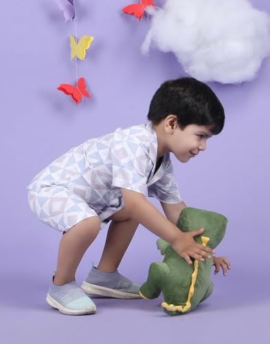 Image of POLKA TOTS 100% Cotton Co-Ord Set for Boys | Half Sleeve Shirt & Shorts Beach Outfit for Kids | Ultra-soft & Breathable Summer Clothes for Toddler & Baby Boy | Casual Dress & Printed Nightwear Set
