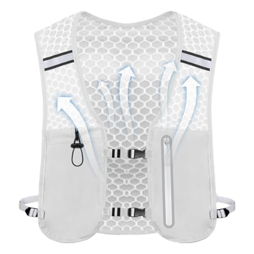 Dreuhuing Mochila para Correr Hombre | Mochila Hidratación para Running - Bolsillo Ligero para Teléfono Unisex Deportes Ciclismo Senderismo Viajes Camping Trail Jogging Escalada
