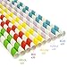 KTOJOY 100 Pack, Extra Wide Boba Paper Straws for Smoothie & Milkshake, 10 mm Wide Biodegradable Straws for umbo Drinks - Shower, Wedding Party Supplies Decorations