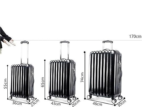 Carry-On 3-piece Luggage Sets Large Capacity Suitcases Carry On Luggage TSA Customs Suitcase Luggage Carry On (Color : Blue, Size : 20+24+28in)2