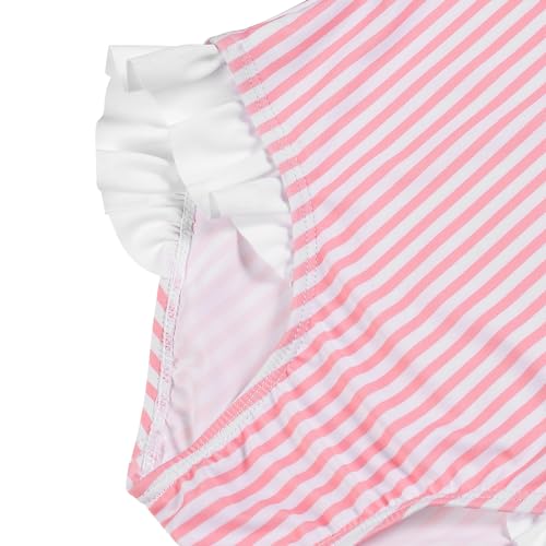 Image of LIZENS One Piece Swimsuit for Girls Swimwear with Ruffled Children Bathing Suit