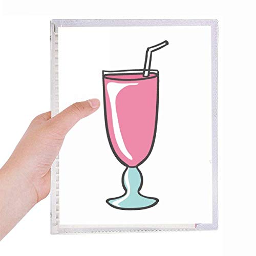 Carnet à spirale Pink Cup rechargeable motif crème glacée format notes