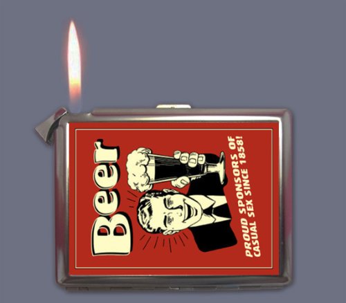 beer cigarette and lighter holder Amazon.com: Beer Retro Funny Cigarette Case Lighter or Wallet Business Card  Holder : Health & Household