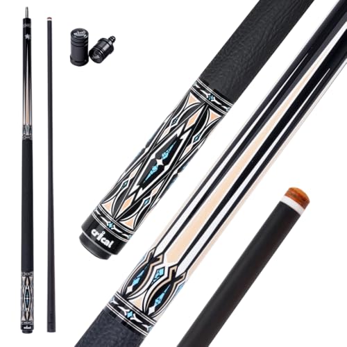 CRICAL Carbon Fiber Pool Cue Stick, Professional Low Deflection Pool Cue with Pro Taper Shaft, 12.5mm Tip, Tournament Level Billiard Cue