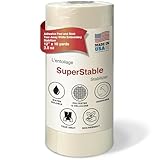 Adhesive Peel and Stick Tear Away Stabilizer White 2.0 oz 12 inch x 10 Yard Roll. SuperStable Embroidery Stabilizer Backing