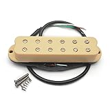 MAXCHEER 12 Adjustable Pole Piece Mini Humbucker ST Single Coil Pickup Size 9K 4...