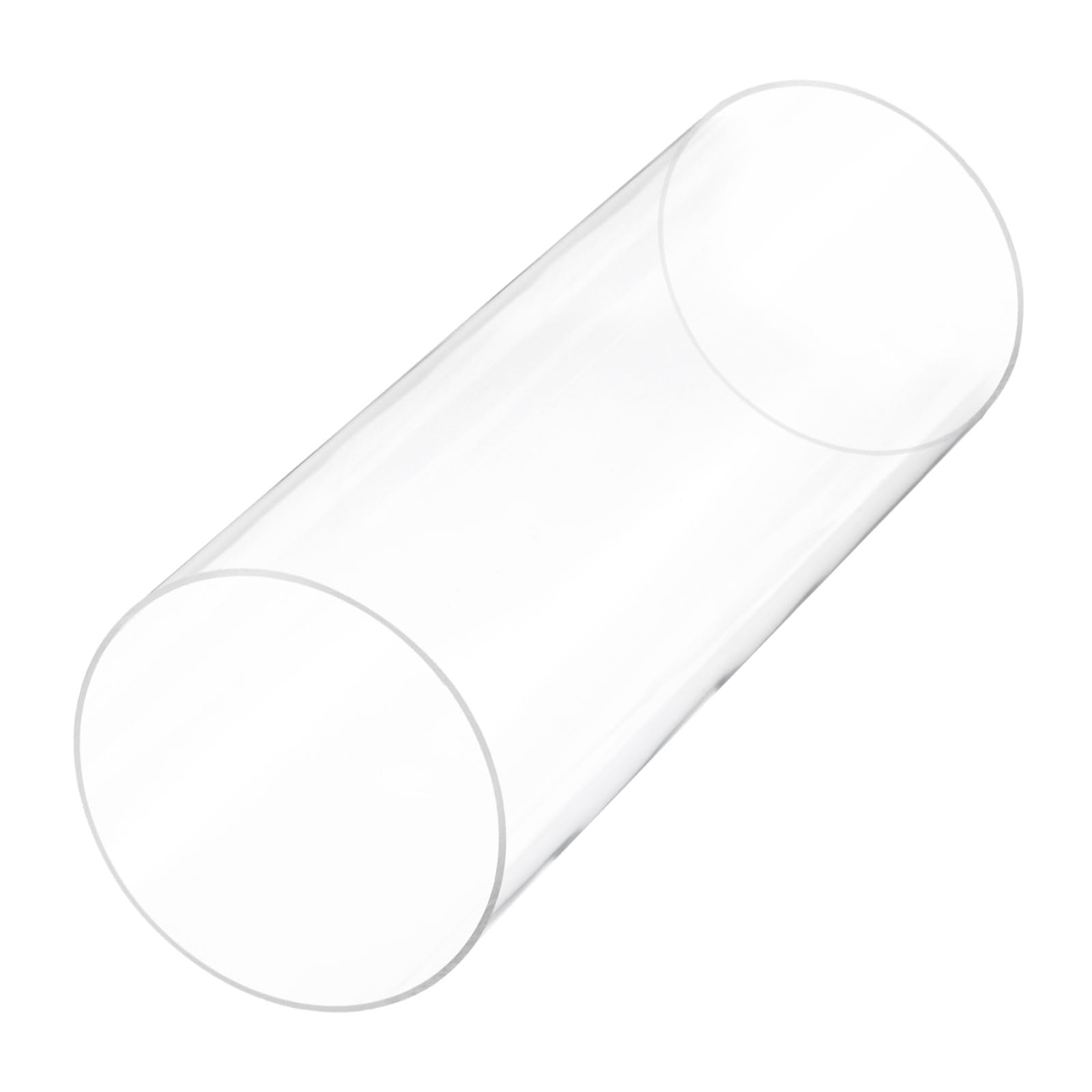Rebower 10" Clear Plastic Rigid Pipe 155mm ID x 160mm OD (6 1/8" ID x 6 5/16" OD) Acrylic Round Tubing, [for Plumbing, Hydraulics, Aquarium]