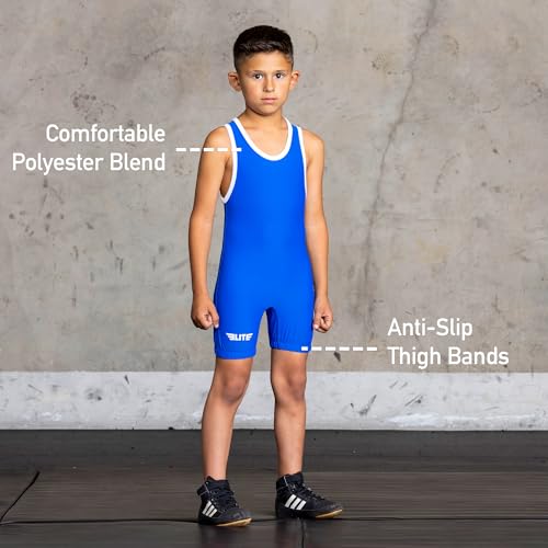 Elite Sports Wrestling Youth Singlets Standard Kids Wrestling Singlet