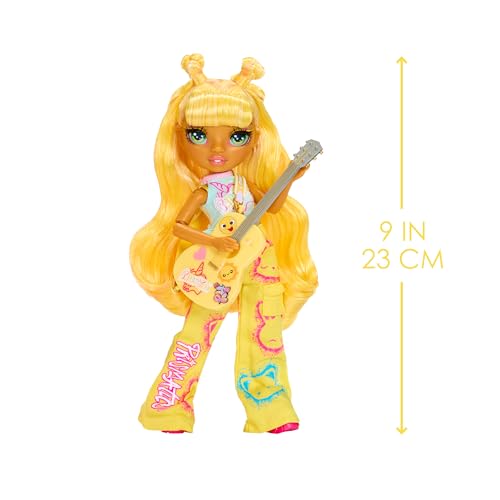 Muñeca Sunny Yellow Rainbow High Jr High Rock Band 9" miniatura 5