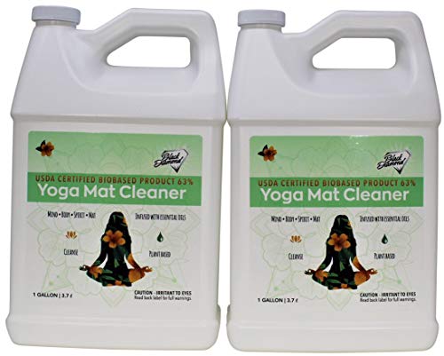 Black Diamond Stoneworks Yoga Mat Spray Cleaner: USDA Certified BIOBASED- Essential Oils, Safe for All Type of Materials, Exercise, Pilates, or Workout Mats. (2 gallons) Black Diamond Stoneworks Yoga Mat Spray Cleaner: USDA Certified BIOBASED- Essential Oils, Safe for All Type of Materials, Exercise, Pilates, or Workout Mats. (2 gallons)
