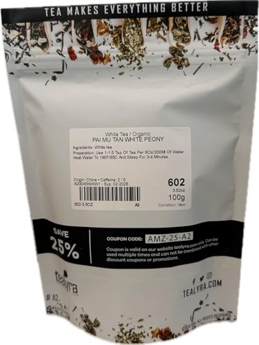 Tealyra White Peony Bai Mu Tan White Tea