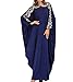 Qianliniuinc Muslimische Kaftan Kleider Damen Lang - Islamische Kleidung Gebetskleidung für Frauen Arabische Abaya Dubai Kleid Ärmel Übergröße Maxi Dress One Size