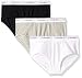 Calvin Klein Girls' Big Modern Cotton 3 Pack Hipster, Heather Gray/Classic White/Black, L (10/12)