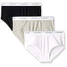 Calvin Klein Girls' Kids Modern Cotton Hipster Underwear, Multipack