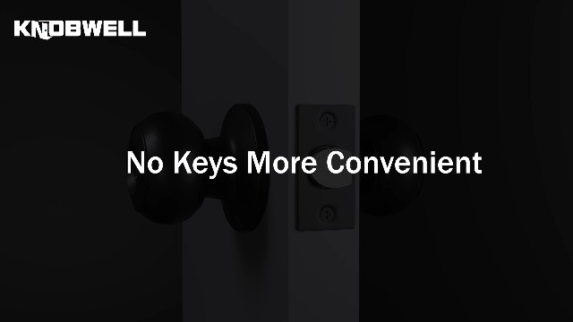 KNOBWELL 3-Pack Matte Black Privacy Door Knobs - Keyless Bedroom & Bathroom Round Knob Set