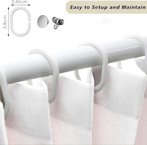 Structure de douche pliable blanche haut de gamme 70 x 180 cm lavable