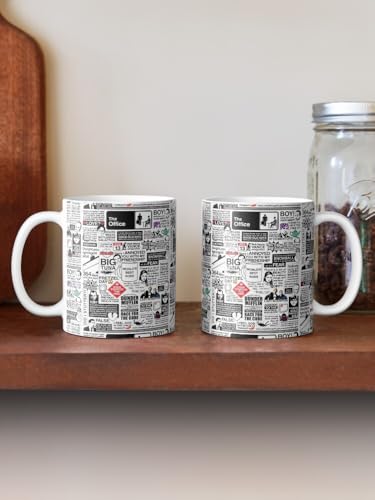 Image of Wise Words from The Office Ceramic Mug 330ml - Iconic TV Show Quote Printed Coffee Cup - Dishwasher Safe Microwave Friendly - Funny Gift for Fans Work Desk Use Daily Laughs