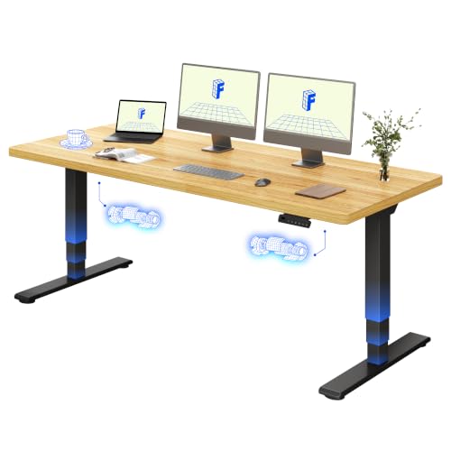 FLEXISPOT Höhenverstellbarer Schreibtisch mit Dualmotor 180×80 cm – Ansicht 1