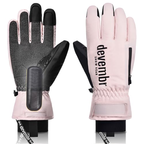 devembr Ski Gloves with Wrist Guards
