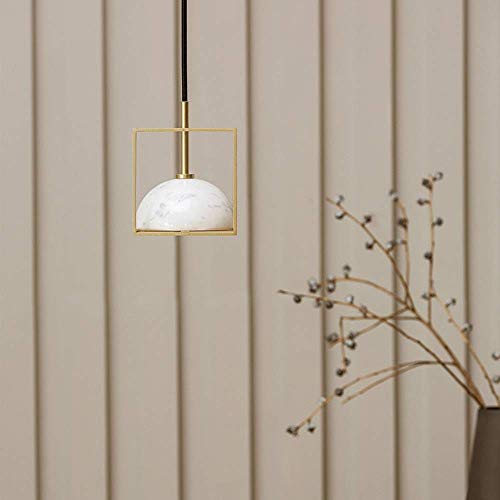 Suspension LED en marbre pour chambre cocon et ambiance café branché